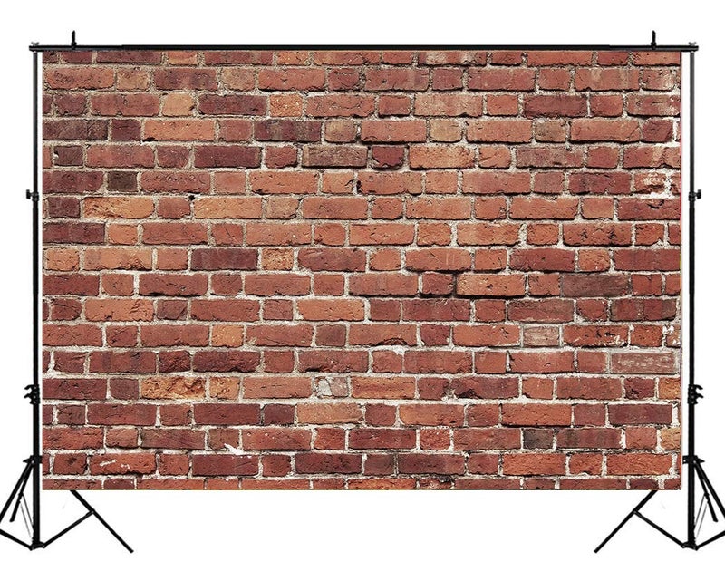LTLYH 7x5ft Clean Red Brick Wall Backdrop Vintage Rustic Brick Photography Background Banner for Studio Wedding Baby Shower Party Decor 080 - Image 1